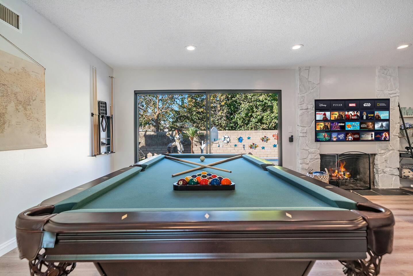Pool table in the game area!
