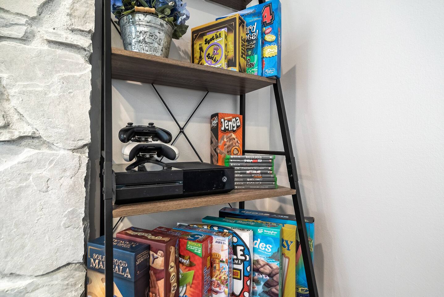 Xbox, video games, and board games!