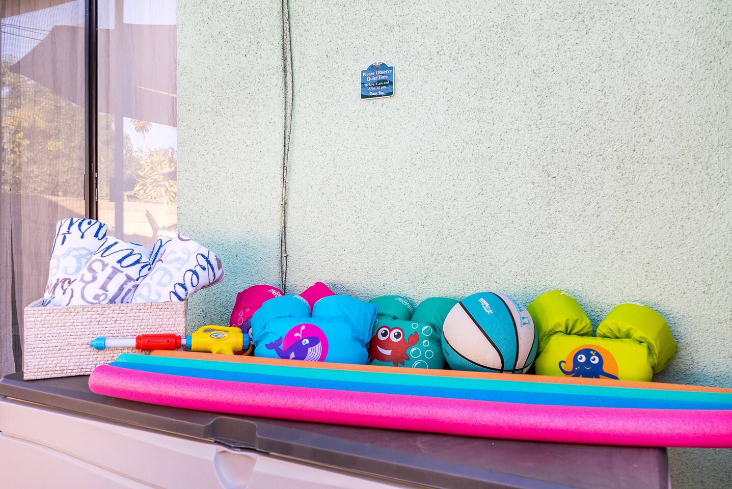 House supplied with safety floaties!