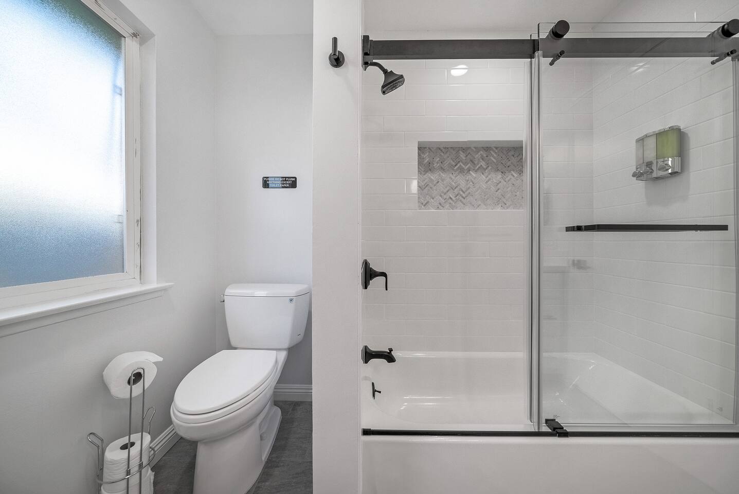 Modern bathroom design.