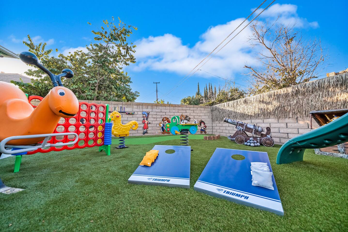 Corn hole and oversized Connect 4!