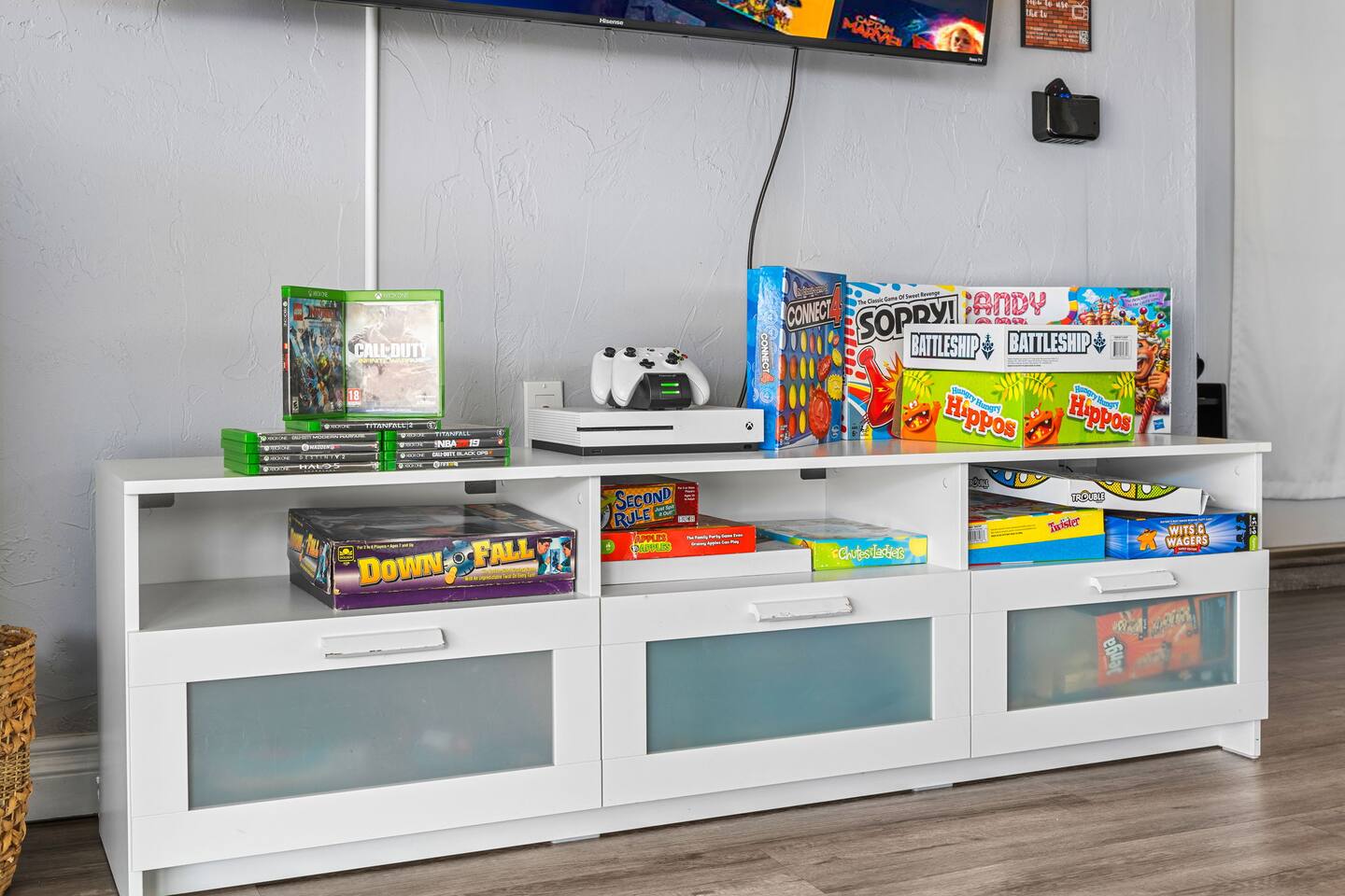 Xbox, video games, and board games for the whole family!