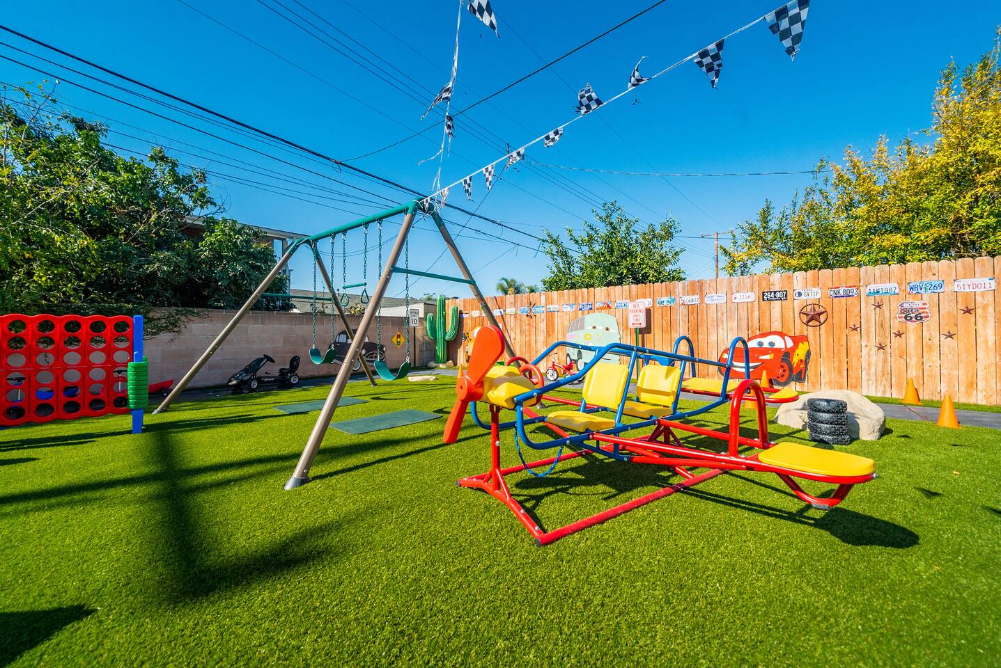 Airplane teeter-totter.