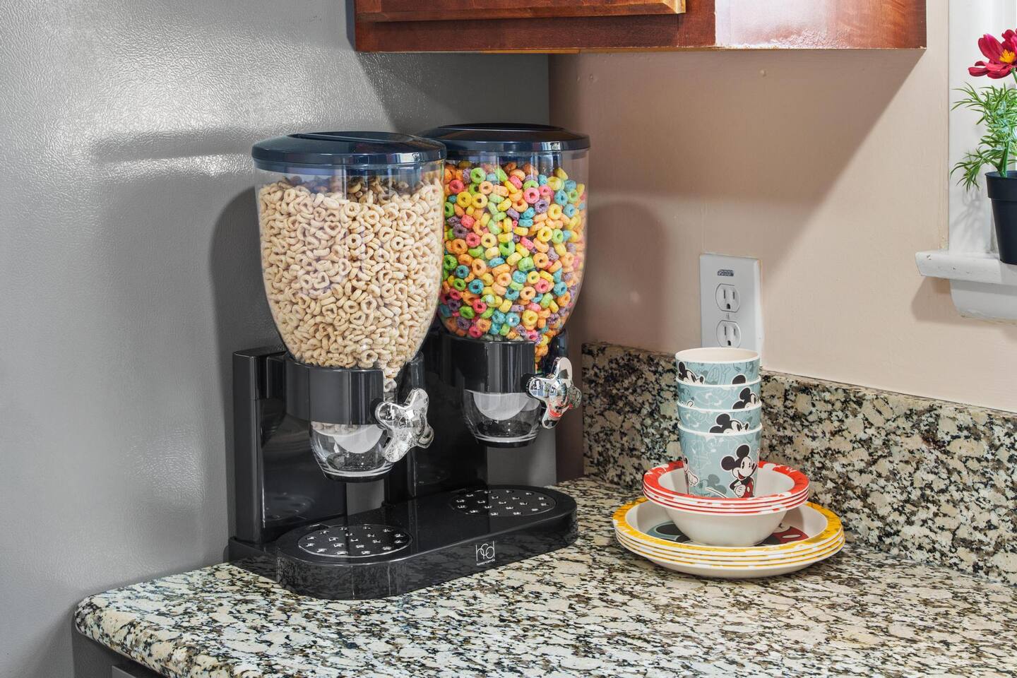Complimentary cereal for breakfast!