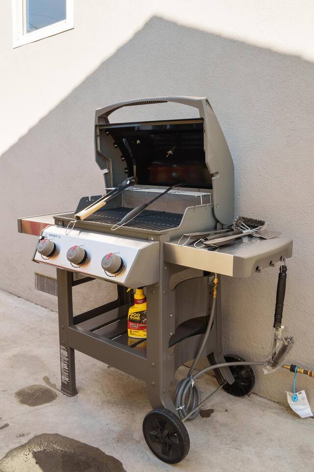 Grill for burgers and steak!