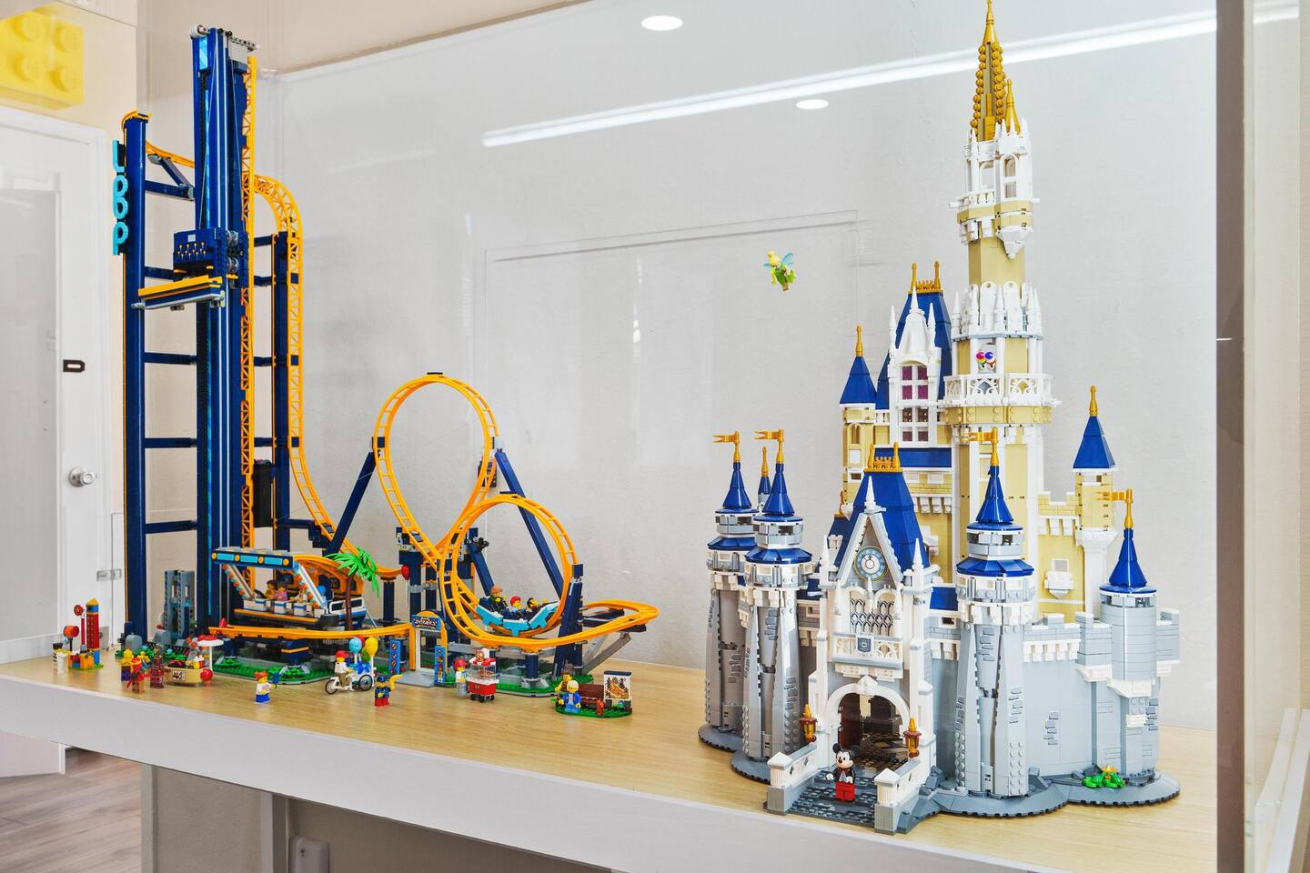 LEGO Disneyland castle and rollercoaster!