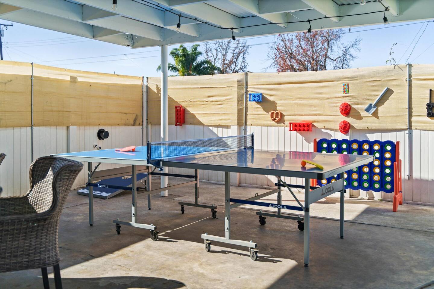 Ping Pong table on the patio!