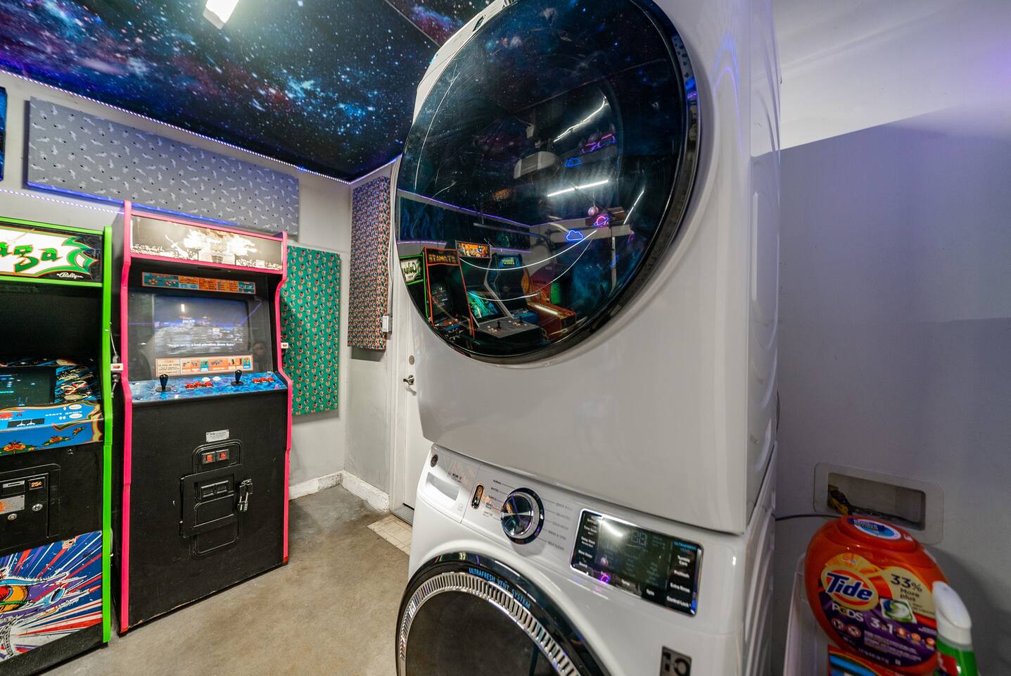Washer and dryer.