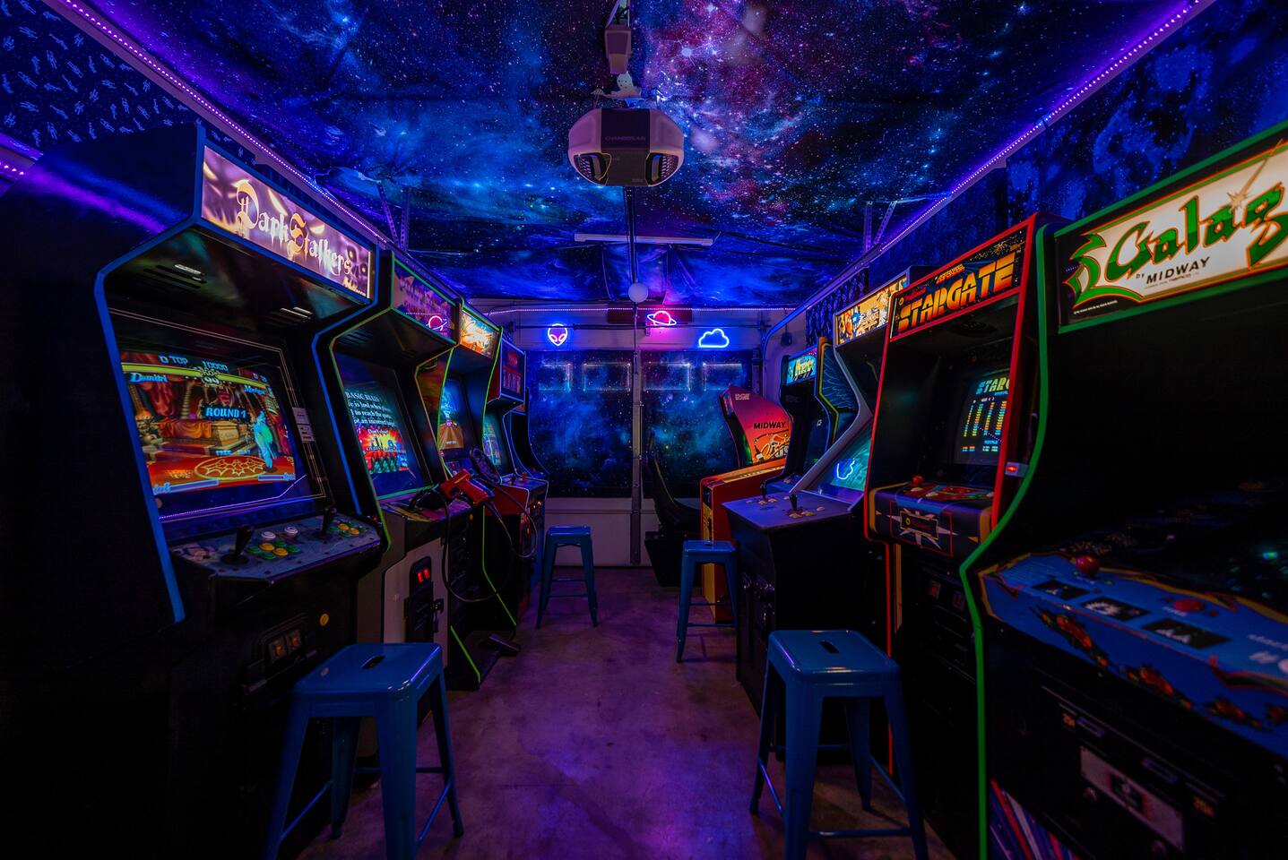 Black light arcade!