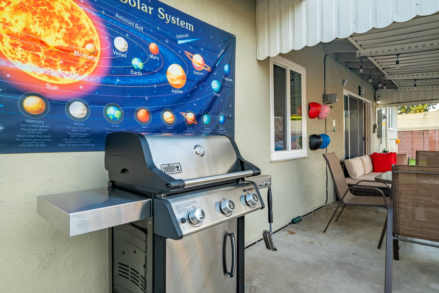 Grill for burgers and steaks!