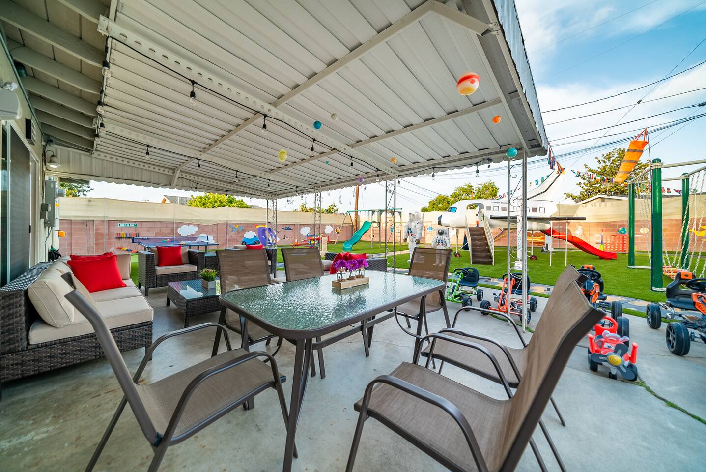 Open patio for lounging and dining!