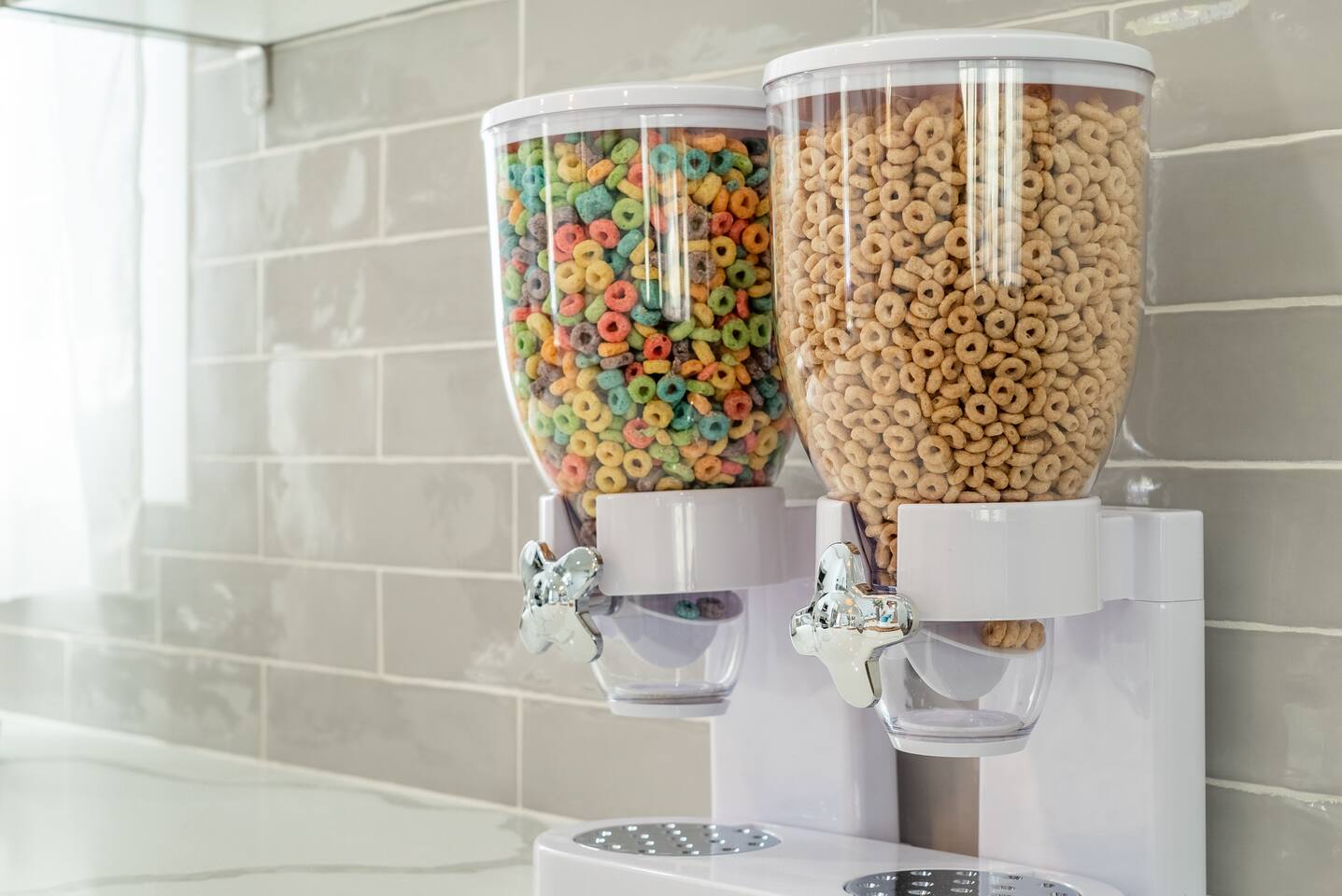 Complimentary cereal for breakfast!