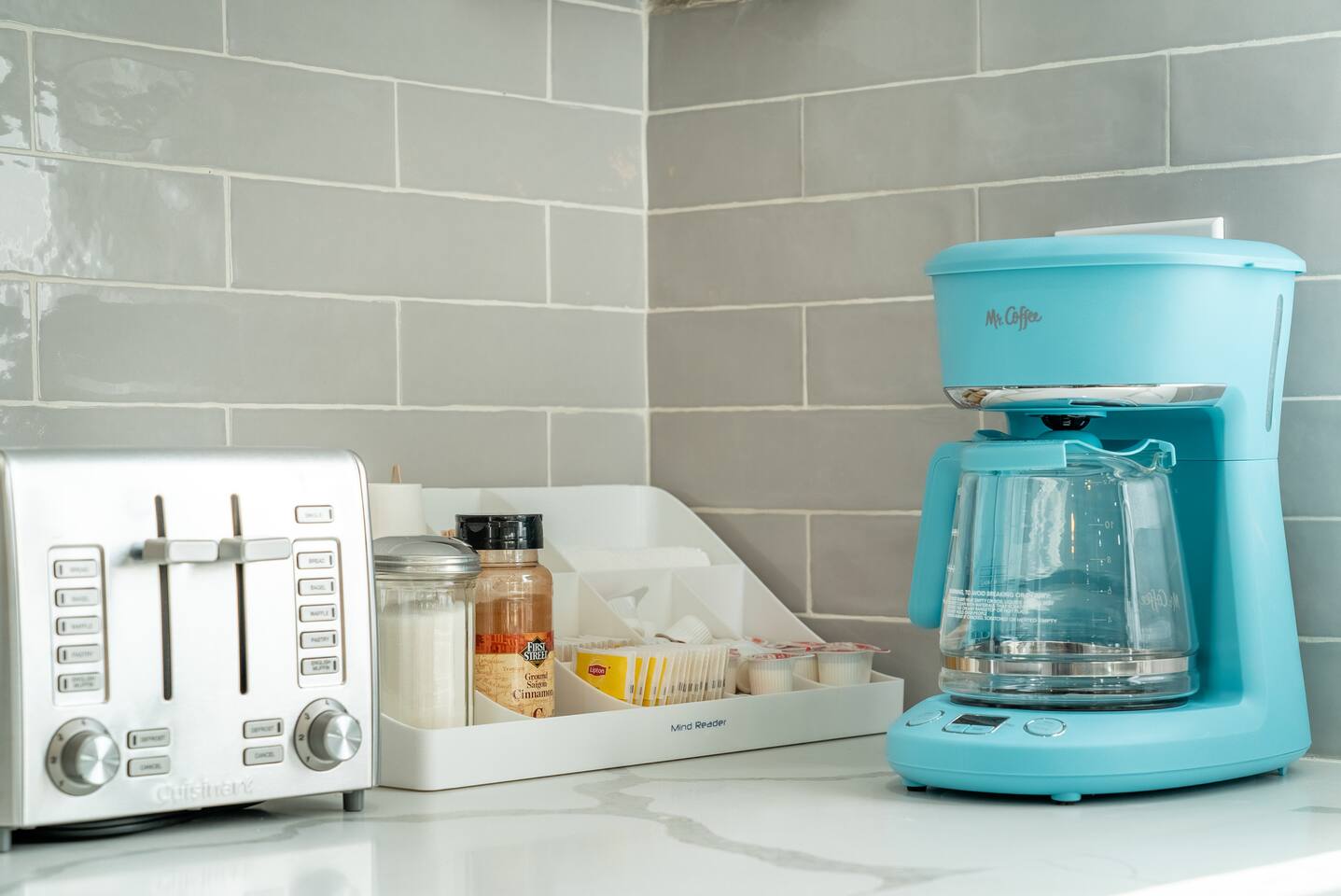 Toaster, Coffeemaker, and accompaniments!