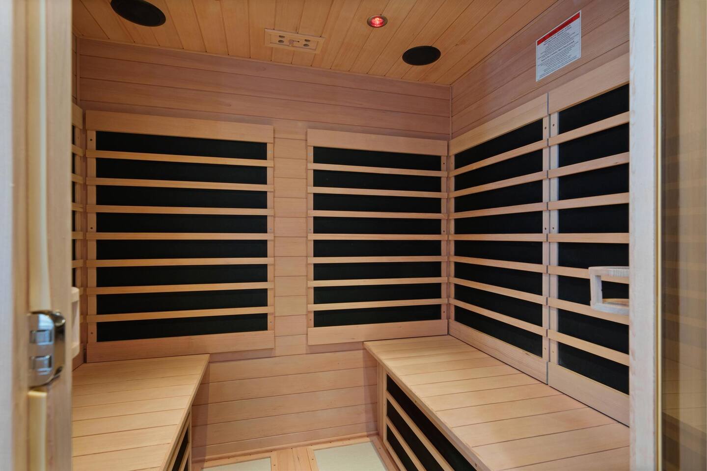 Infared sauna in private space!