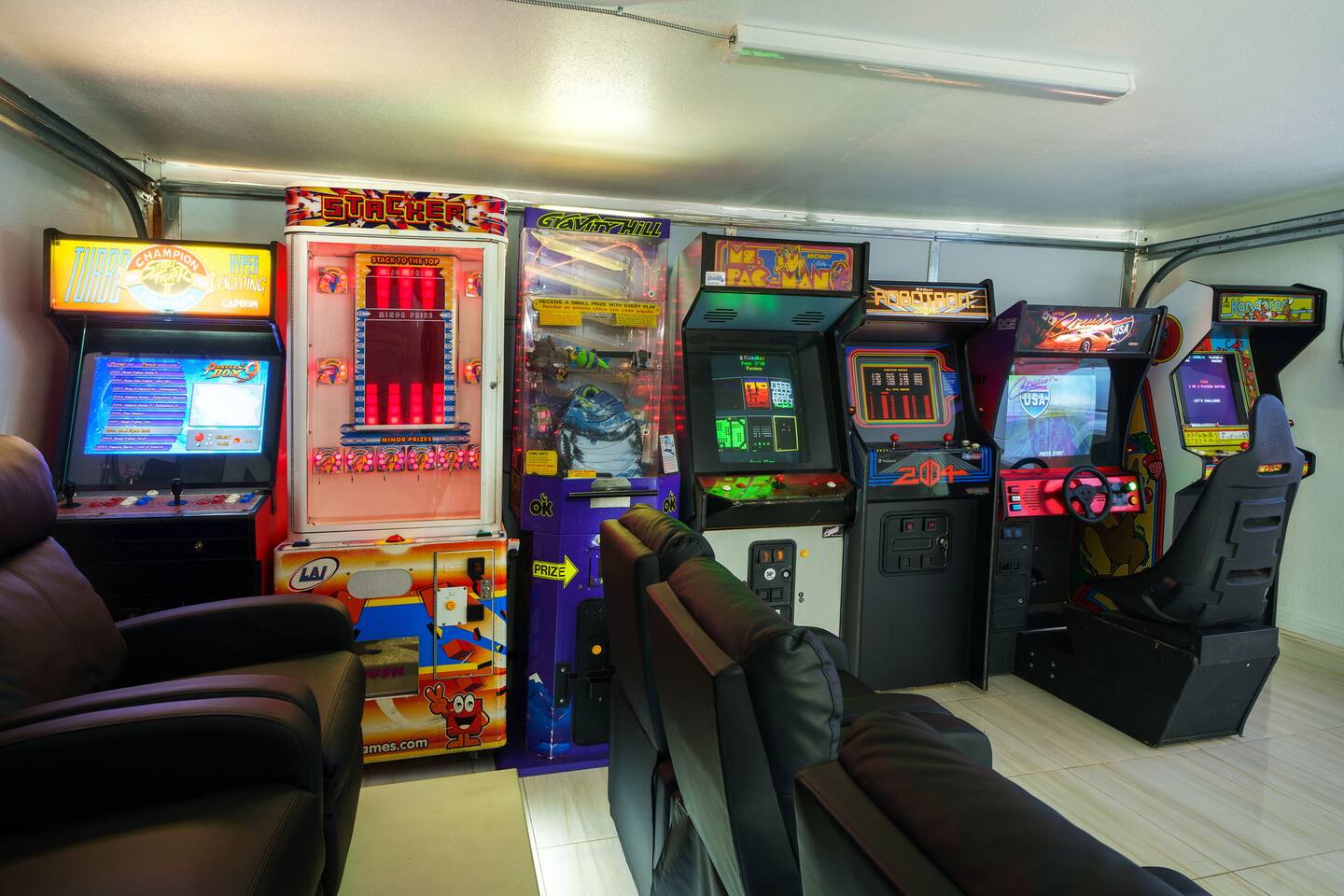 All arcade machines are free to play!