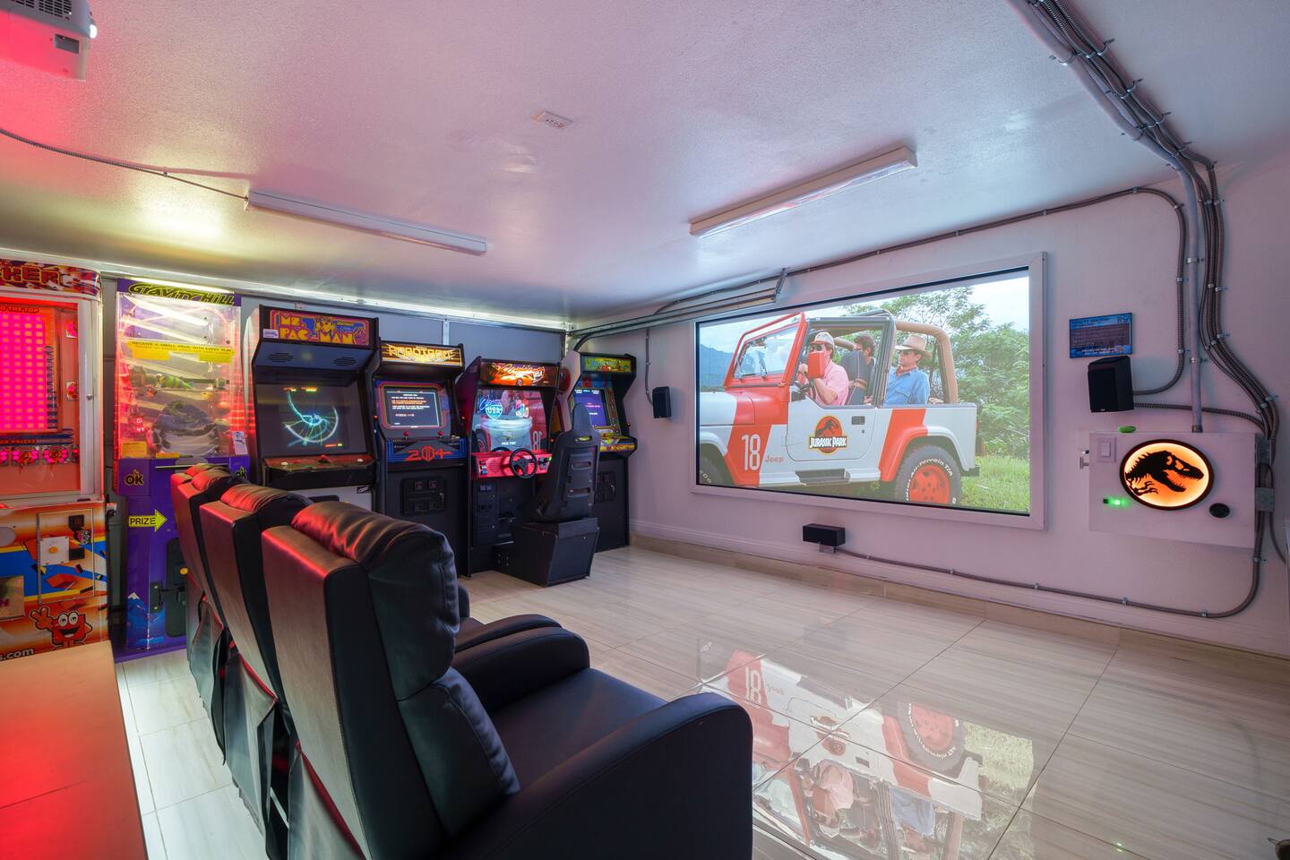 Watch your favorite Jurassic Park movie on the big screen!