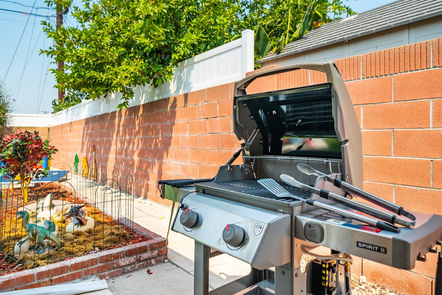 Grill for steaks and burgers!