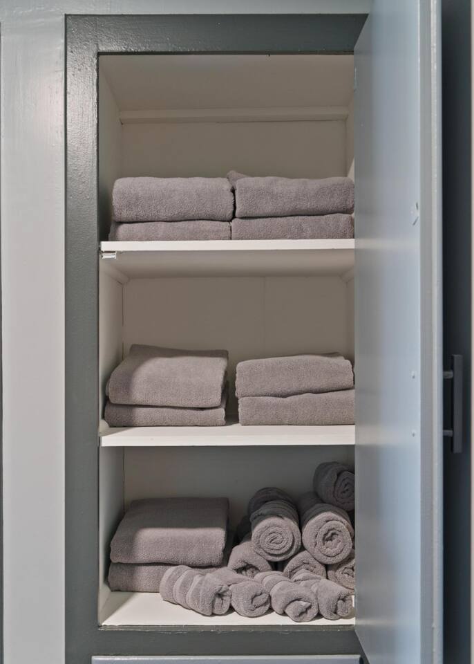 House is stocked with plenty of towels!