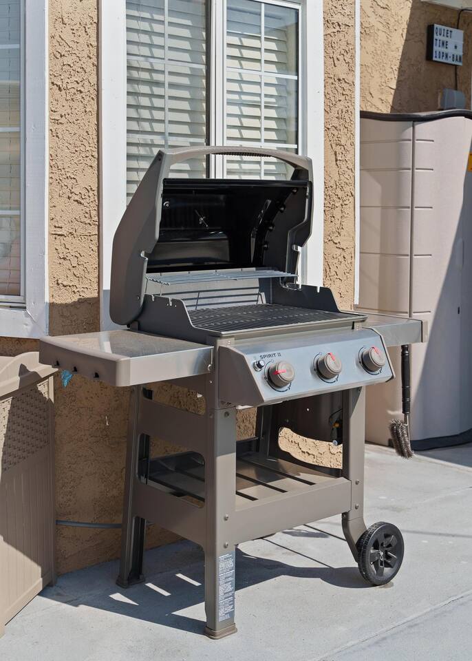 Grill for steaks and hamburgers!